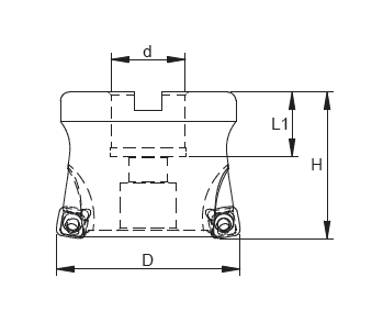 MHF-High-Feed Face Milling Cutter